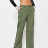 Pants * | Solado Low Waist Pocket Patched Solid Cargo Pants Olive