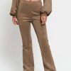 Pants * | Solado Low Waist Seam Detail Solid Straight Pants Peru