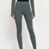 Pants * | Solado High Waist Colorblock Trim Bodycon Skinny Pants Gray