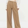 Pants * | Solado Low Waist Colorblock Dual Pocket Wide Leg Pants Tan