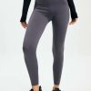 Pants * | Solado High Waist Solid Bodycon Yoga Leggings Gray