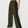 Pants * | Solado Colorblock Dual Pocket Drawstring Ruched Joggers Olive