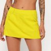 Skirts * | Solado Low Waist Pocket Patched Cargo Mini Skirt Yellow