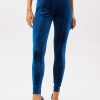 Pants * | Solado Velvet High Waist Bodycon Skinny Pants Mediumblue