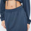 Skirts * | Solado Low Waist Dual Pocket A-Line Mini Skirt Darkblue