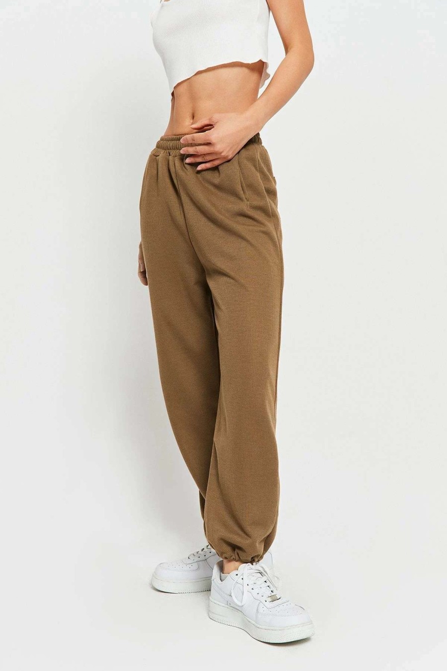 Pants * | Solado Low Waist Dual Pocket Ribbed Knit Joggers Peru